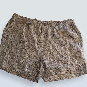 Ellen Tracy tie waist black and white shorts, large